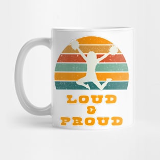 Loud Proud Cheerleader with Vintage Sunset Mug